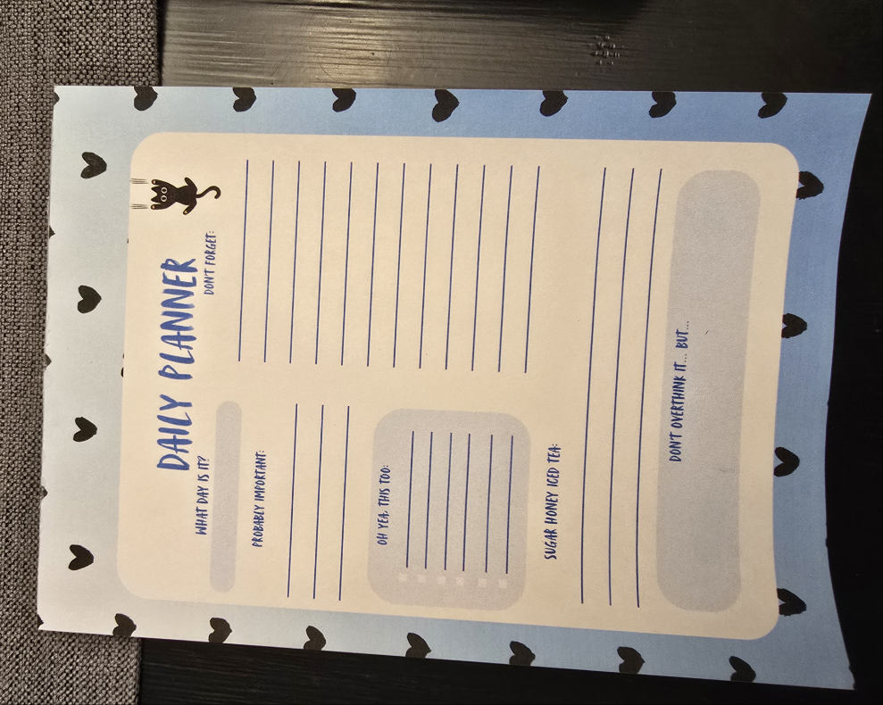 Daily Planner Cat