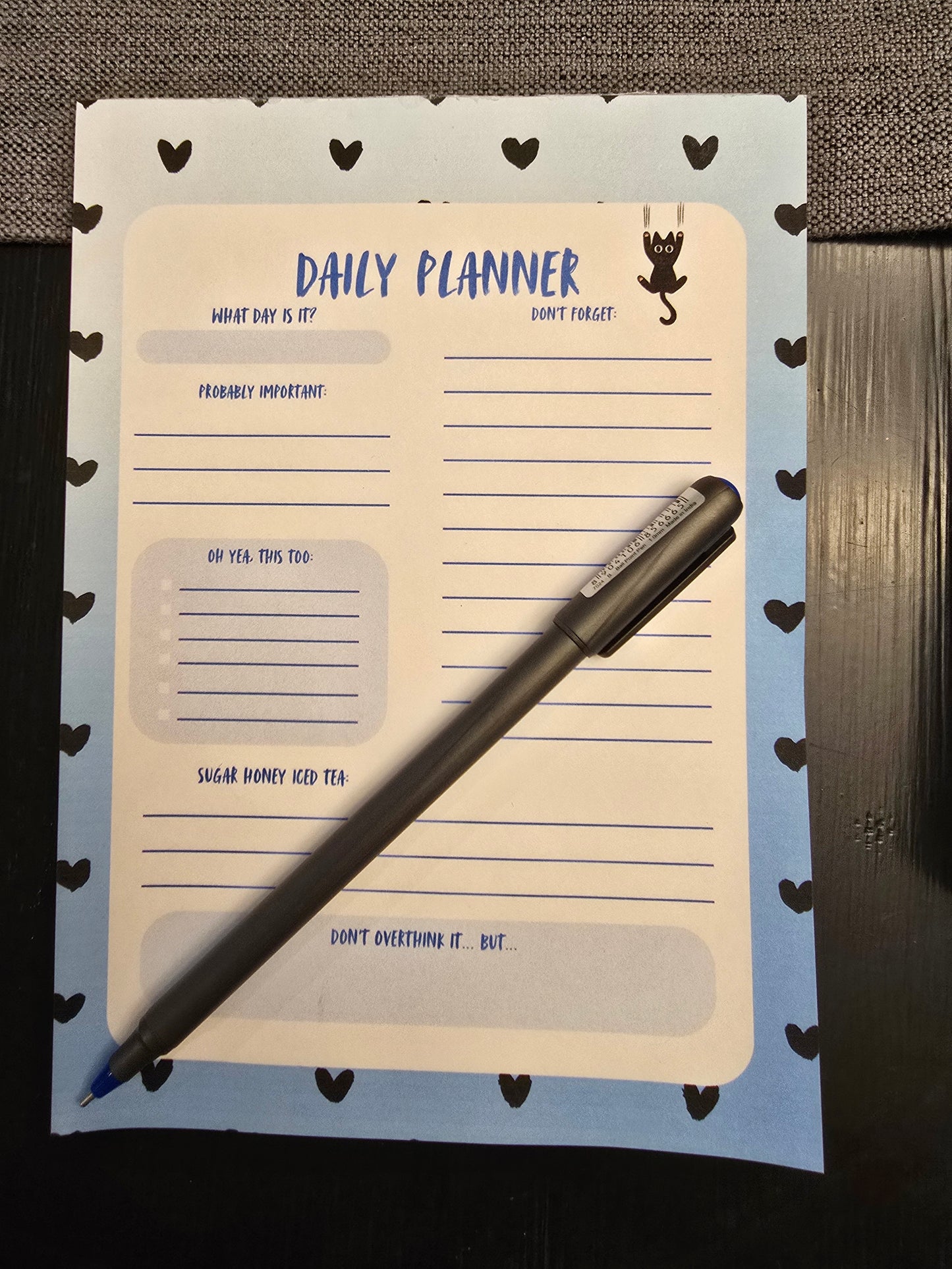 Daily Planner Cat