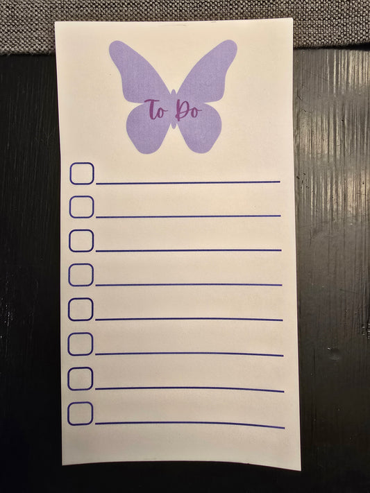 Butterfly To Do Notepad