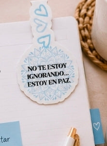 No Te Estoy Ignorando... Estoy En Paz | Separador Magnético Artesanal