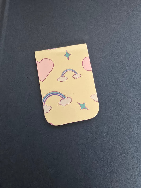 Magnetic Bookmark- Rainbow Hearts & Sunshine