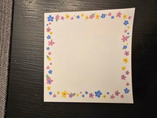 Flowers notepad