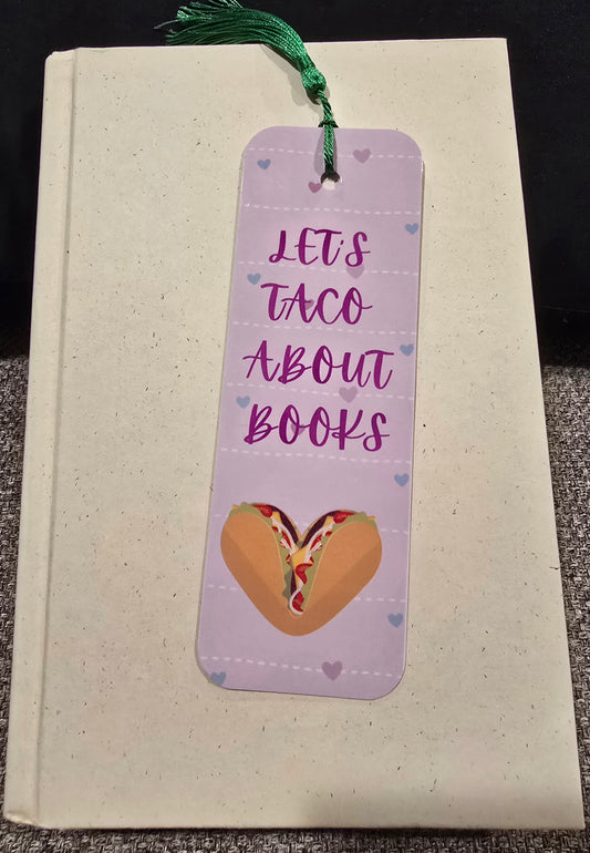 Bookmark- Let's taco about books