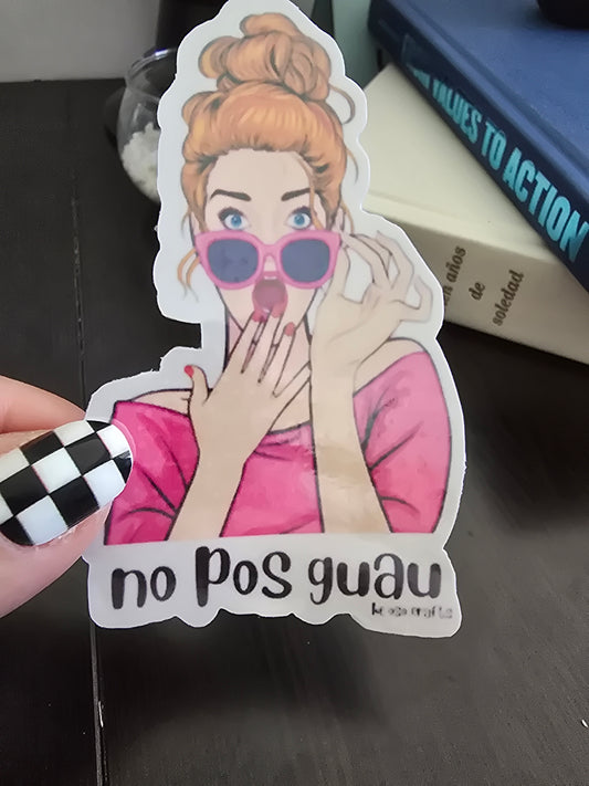 Sticker- No Pos Guau