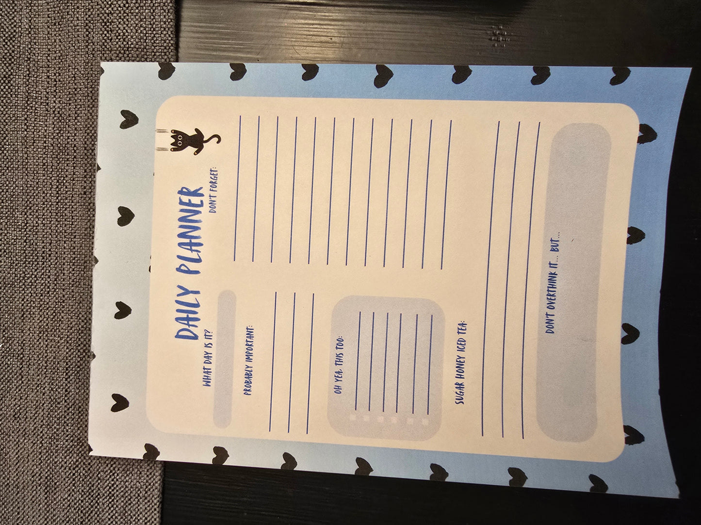 Daily Planner Cat