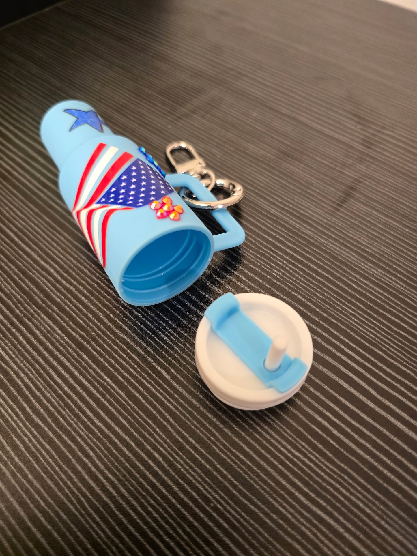 Mini Tumbler Keychain- Blue