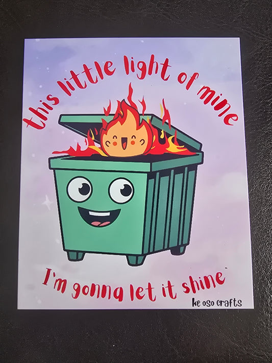 Decorative Magnet- this little light of mine, I'm gonna let it shine