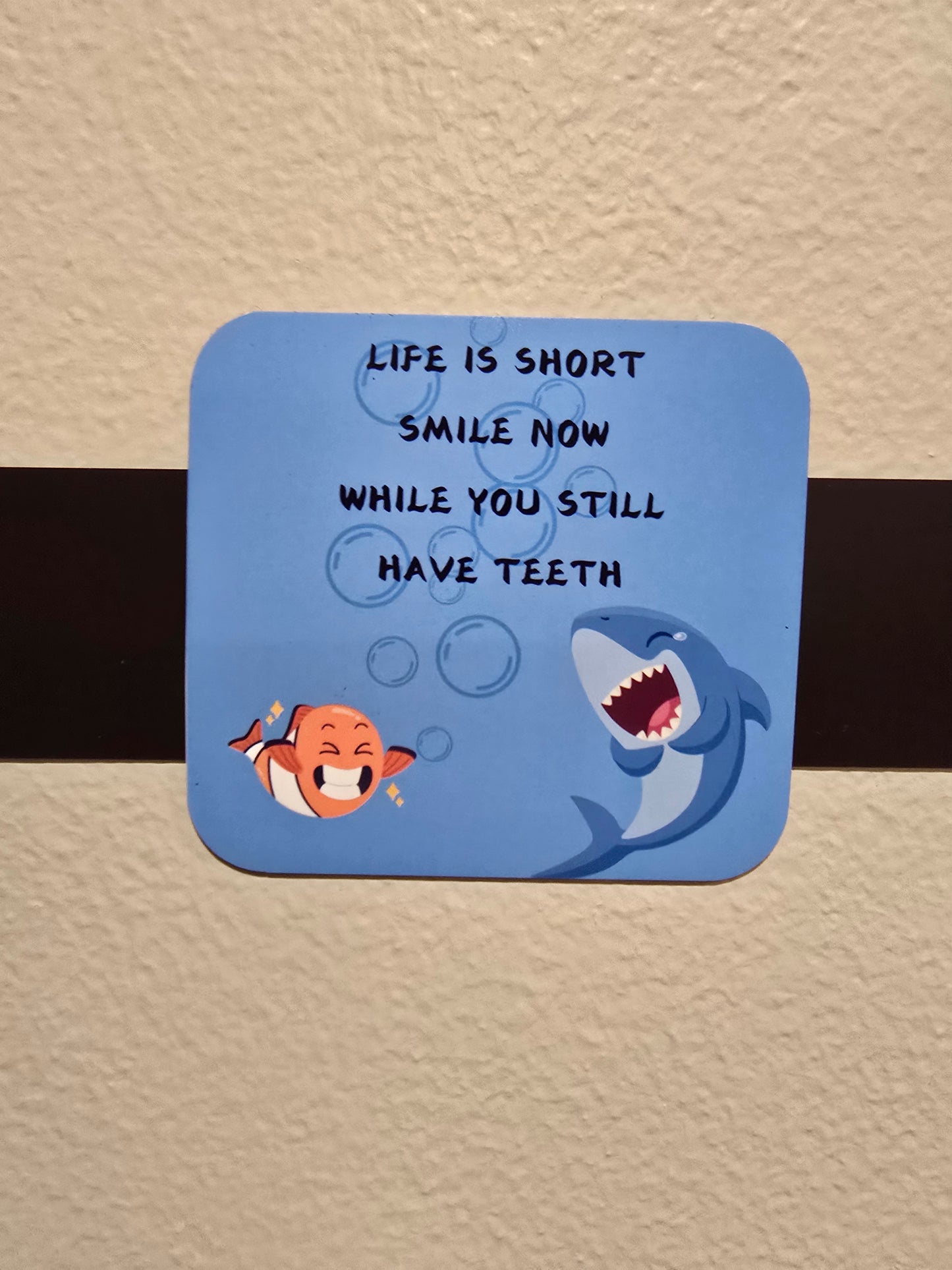 Magnet- Life is Short Smile Now While You Still Have Teeth