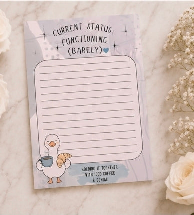 Current Status: Functioning (Barely) Funny Notepad