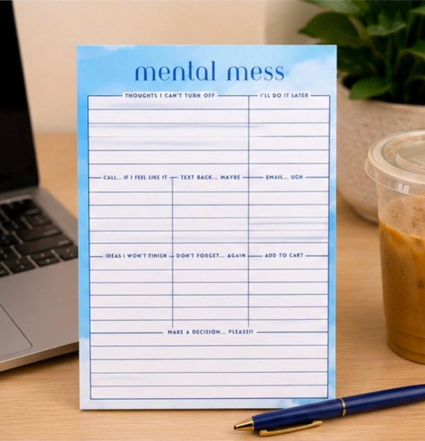 Mental Mess Brain Dump Notepad