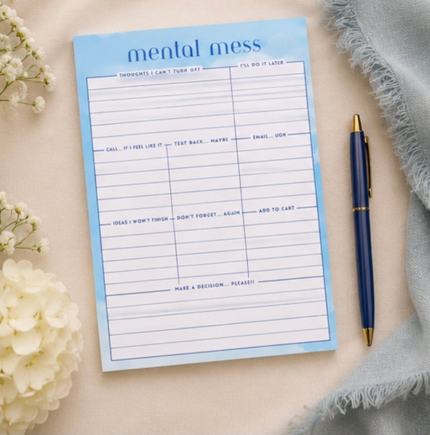 Mental Mess Brain Dump Notepad