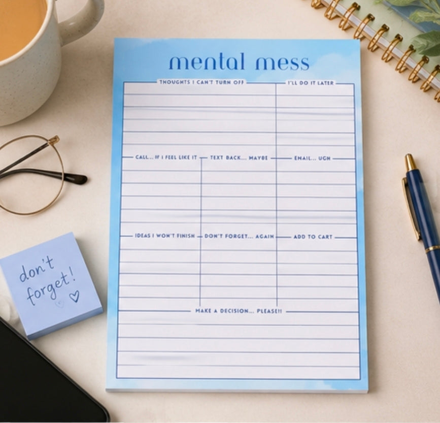 Mental Mess Brain Dump Notepad