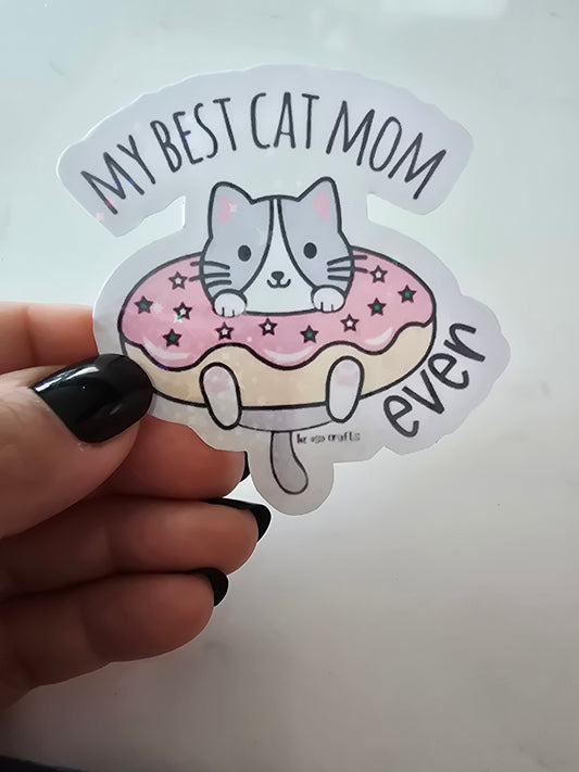 Sticker- My Best Cat Mom Ever