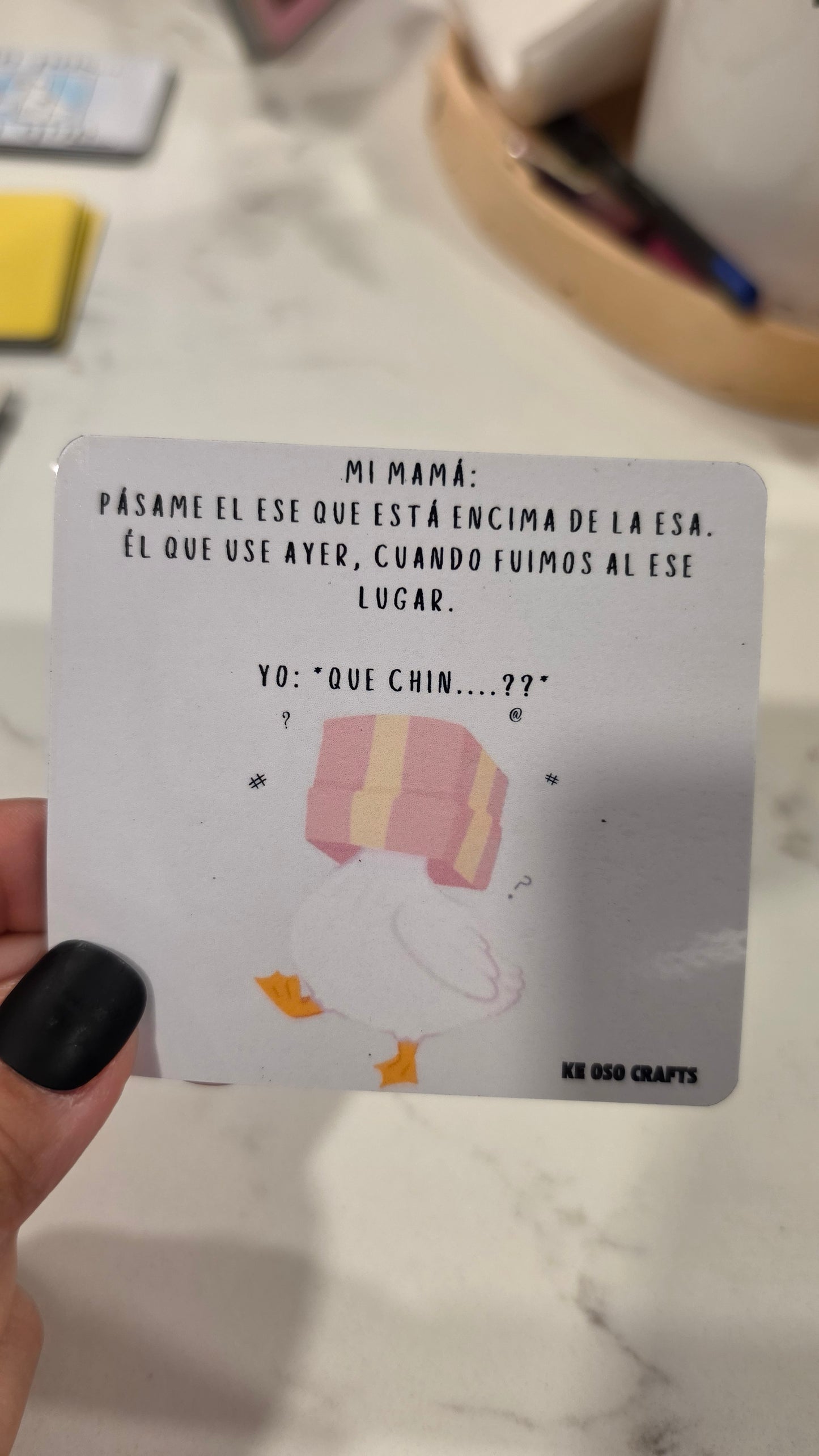 “Pásame el Ese…” 🤦‍♀️🪿 Sticker or Magnet