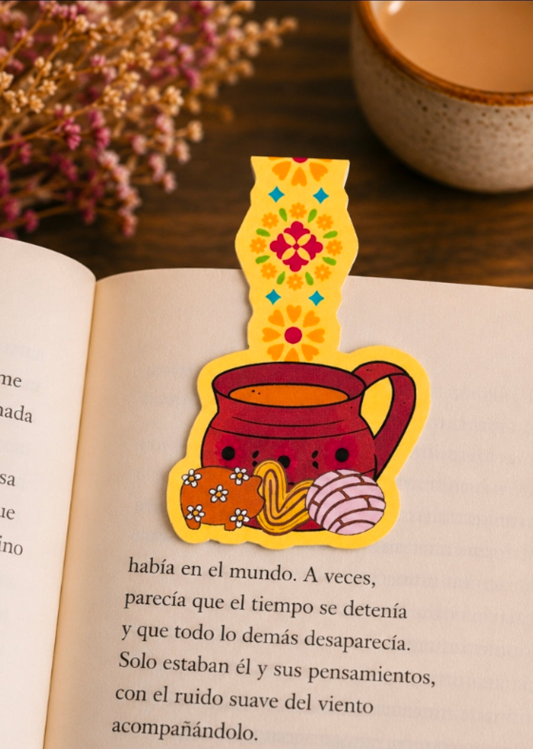 Cafecito y Pan Dulce Magnetic Bookmark