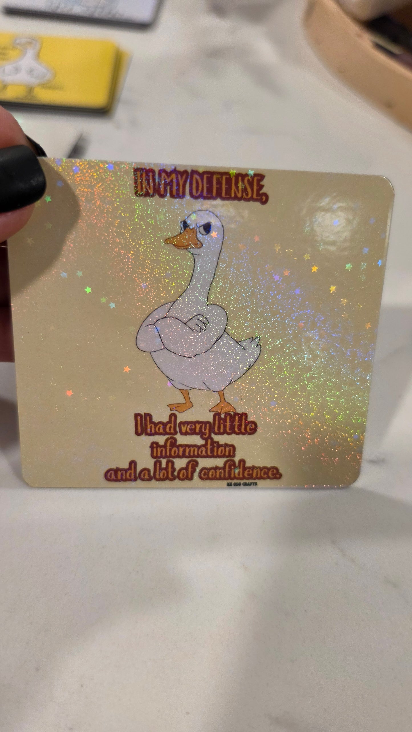 In My Defense, I Had Very Little Information & A Lot of Confidence 😌 | Funny Sarcastic Sticker or Magnet