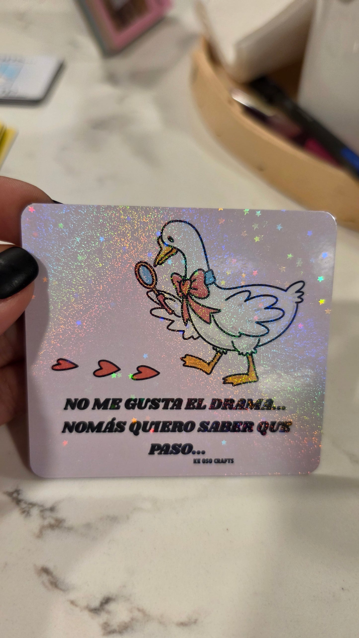 No Me Gusta el Drama… Nomás Quiero Saber Qué Pasó 👀😂 | Funny Chismosa Sticker or Magnet