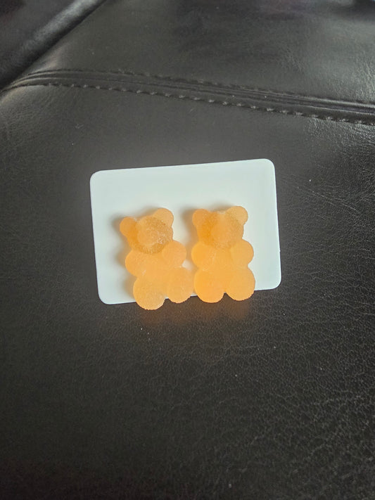 Earrings- Orange Sugar Bear