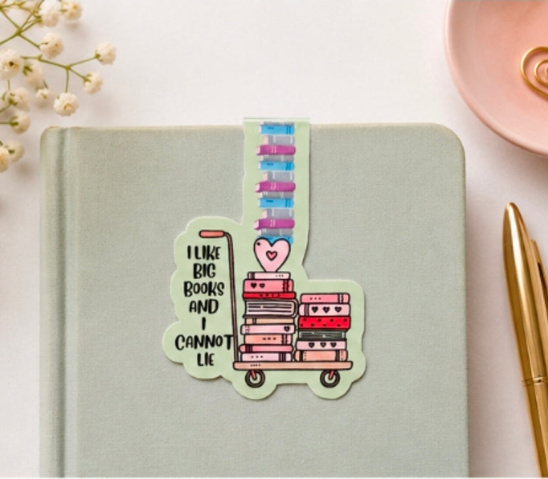 I Like Big Books and I Cannot Lie Magnetic Bookmark | Funny Book Lover Bookmark