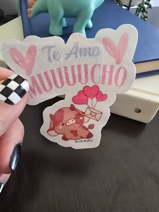 Sticker - Te Amo Muuuucho