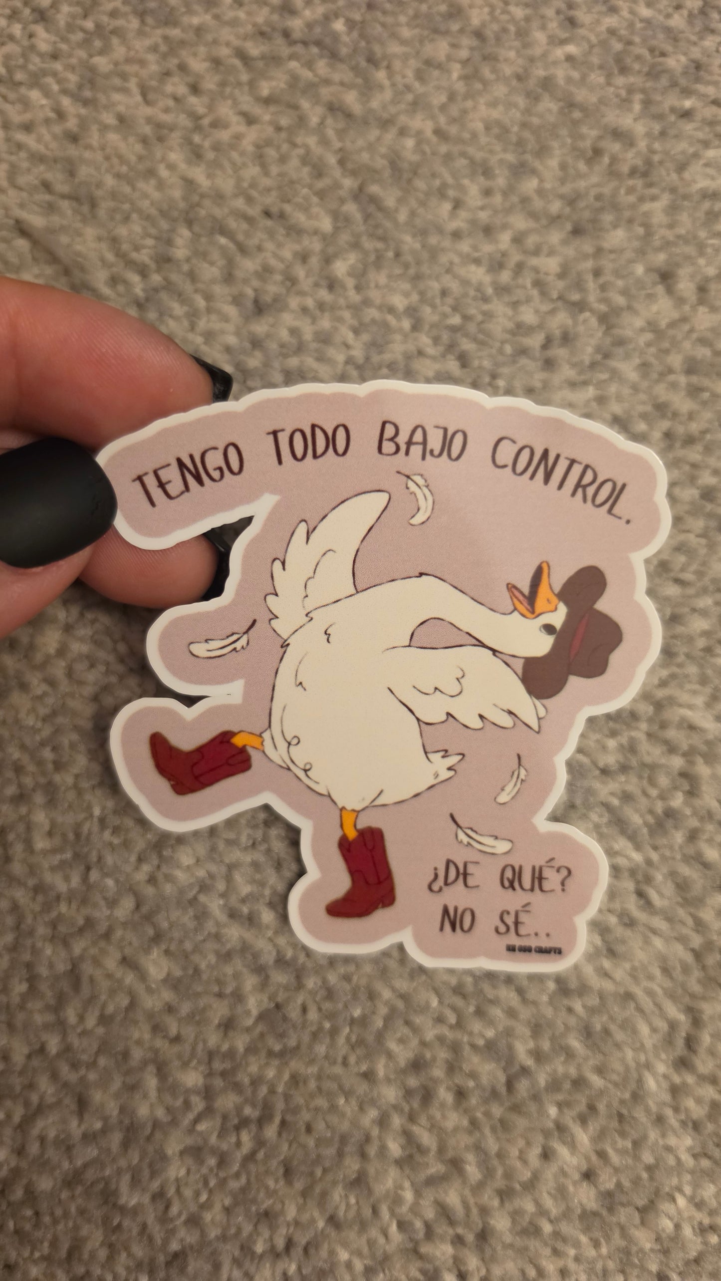 Tengo Todo Bajo Control… ¿De Qué? No Sé. 🤠 | Funny Spanish Sticker or Magnet