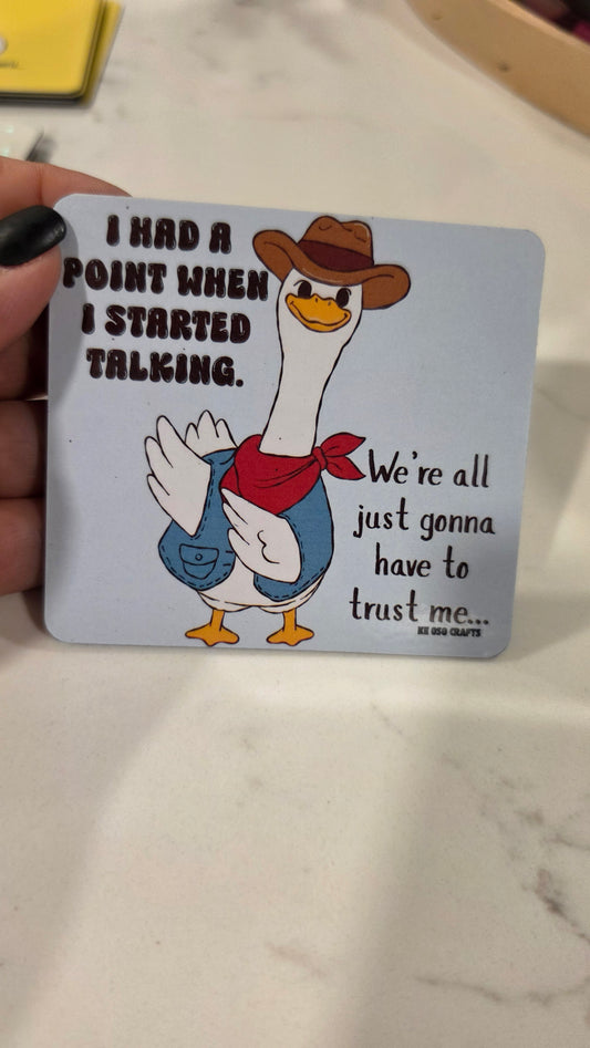 I Had a Point When I Started Talking 🤠 | Funny Distracted Brain Sticker or Magnet
