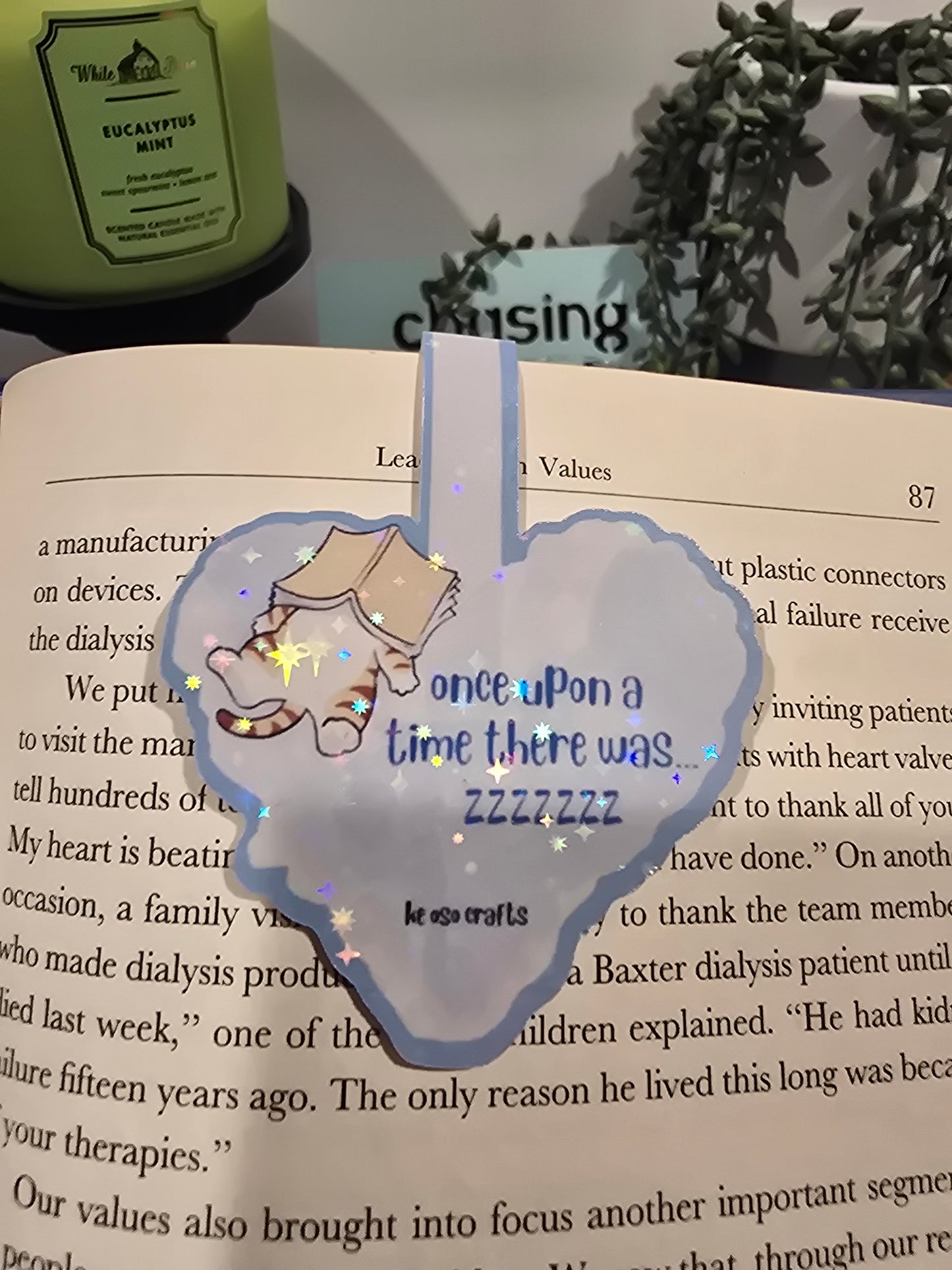Magnetic Bookmark-Once upon a time there was..... zzzz