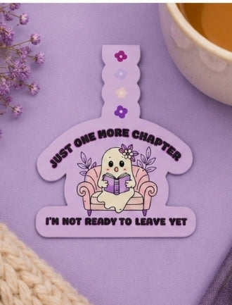 Just One More Chapter Magnetic Bookmark