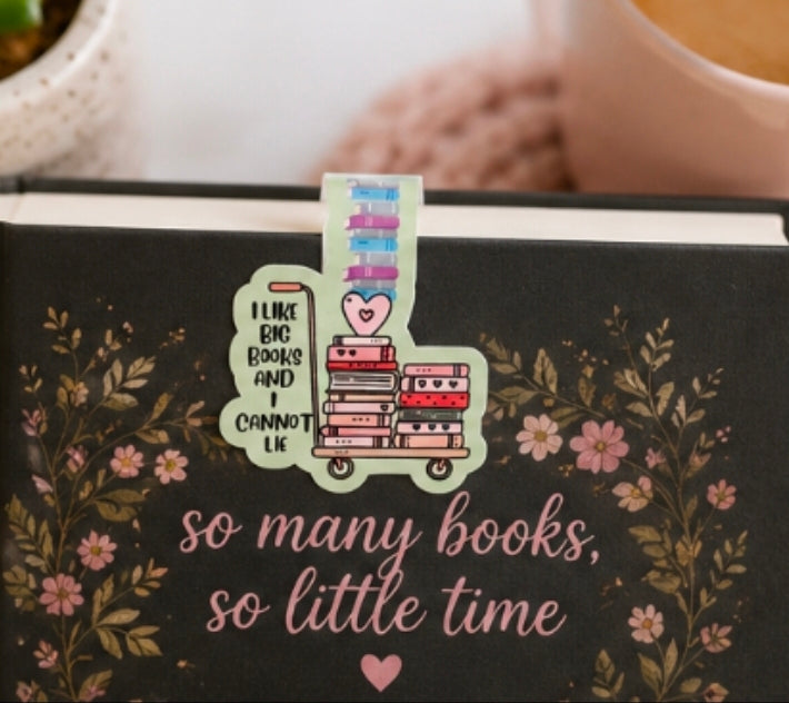 I Like Big Books and I Cannot Lie Magnetic Bookmark | Funny Book Lover Bookmark