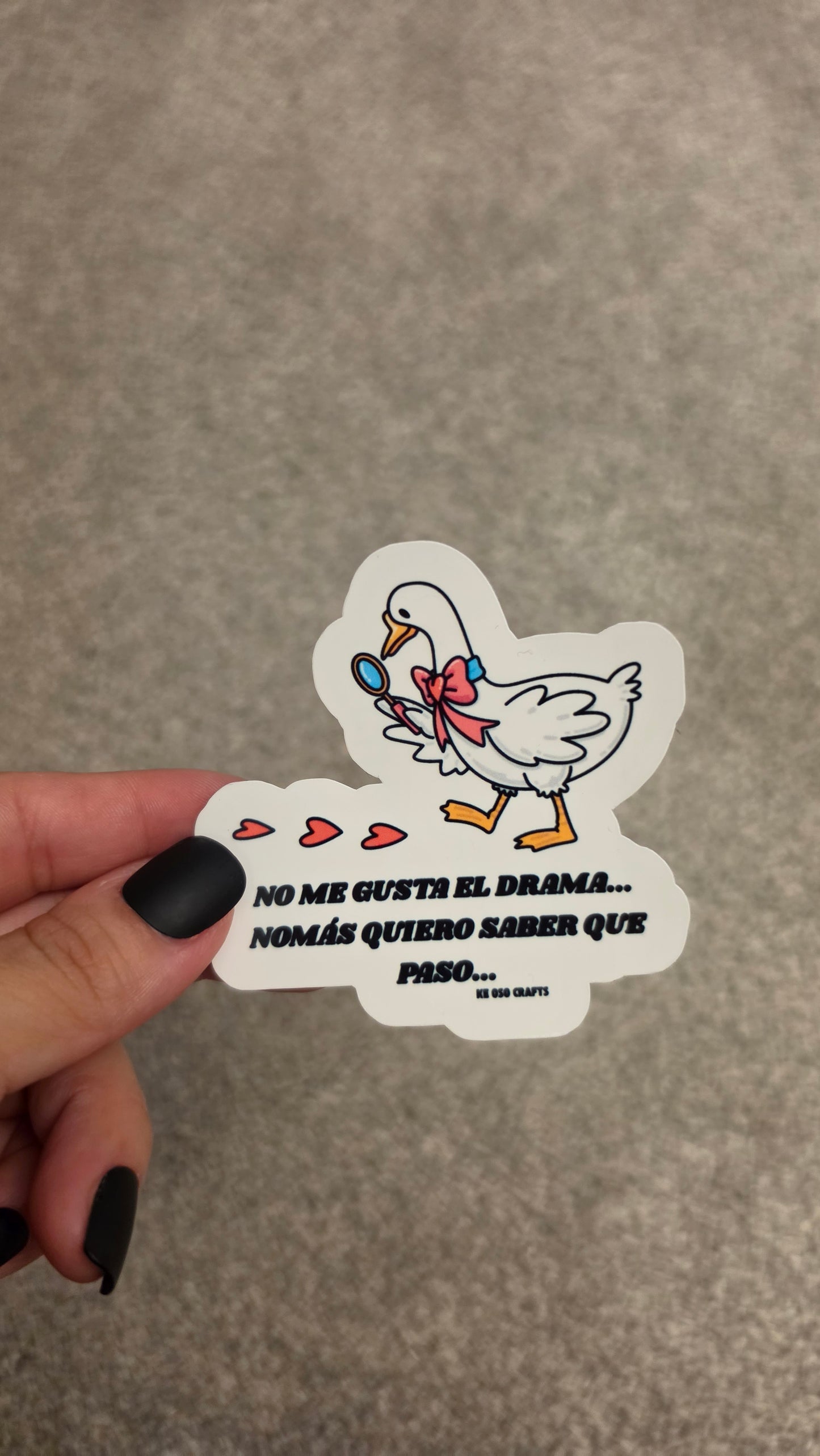 No Me Gusta el Drama… Nomás Quiero Saber Qué Pasó 👀😂 | Funny Chismosa Sticker or Magnet