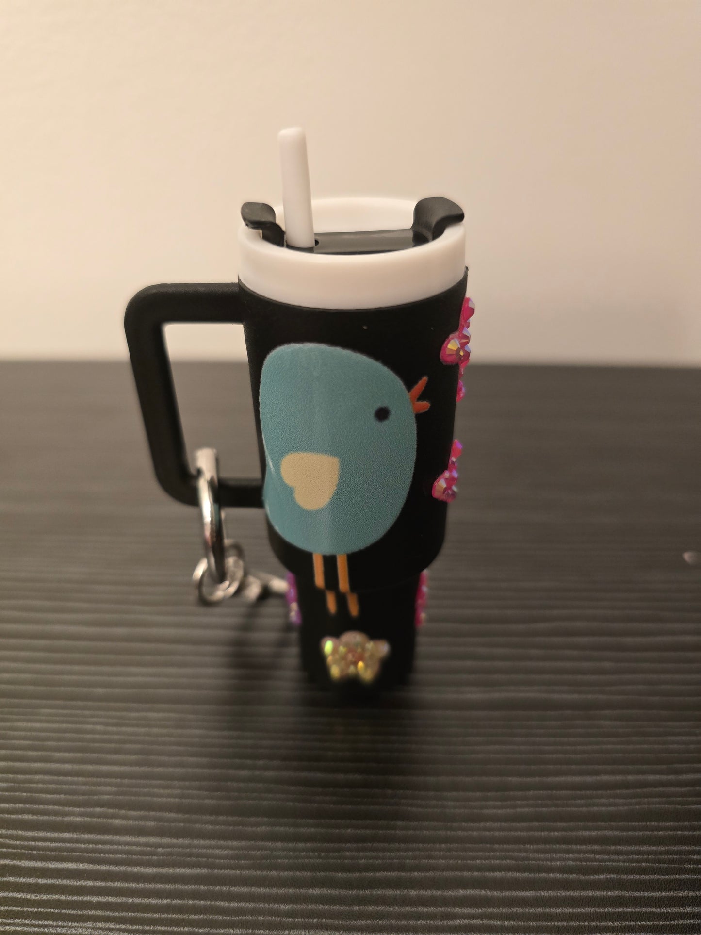 Mini Tumbler Keychain- Black