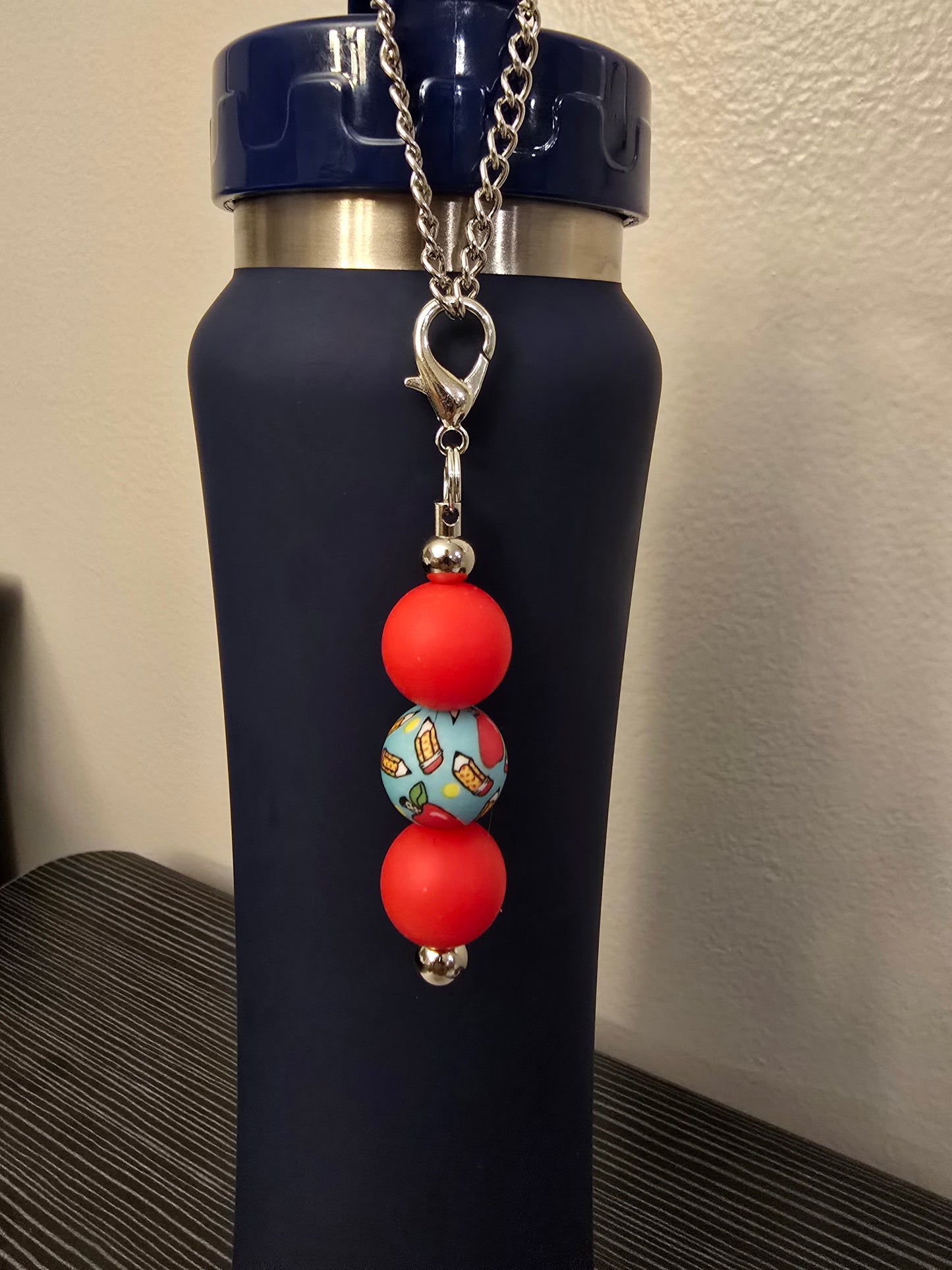 Teacher Fuel -Red Tumbler/Keychain Charm