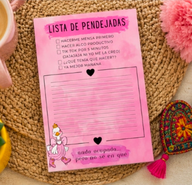 Lista de Pendejadas Bloc de Notas