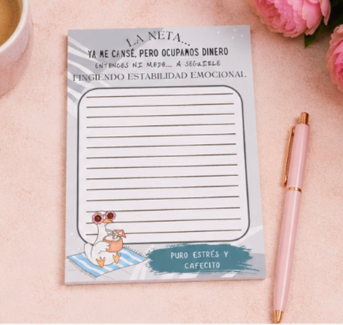 La Neta... Ya Me Cansé, Pero Ocupamos Dinero Notepad