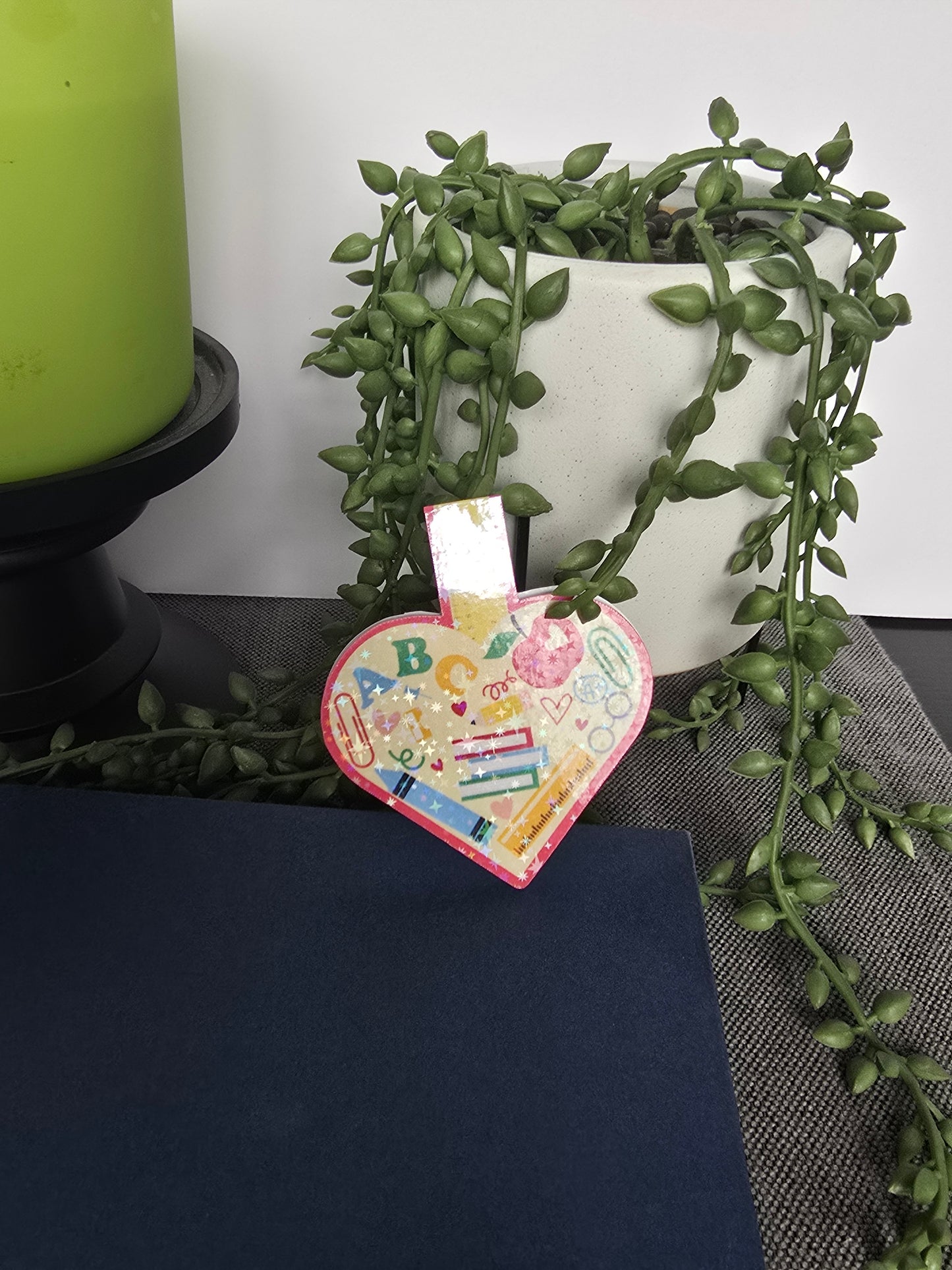 Magnetic Bookmark- Heart shapped for Teacher