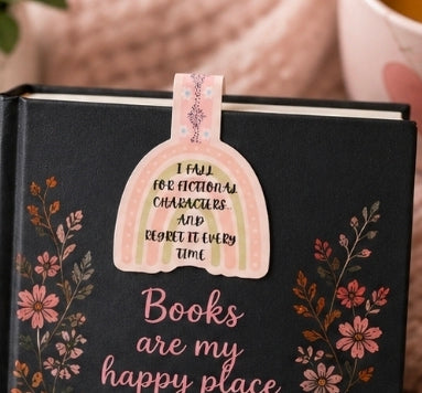 I Fall for Fictional Characters Magnetic Bookmark
