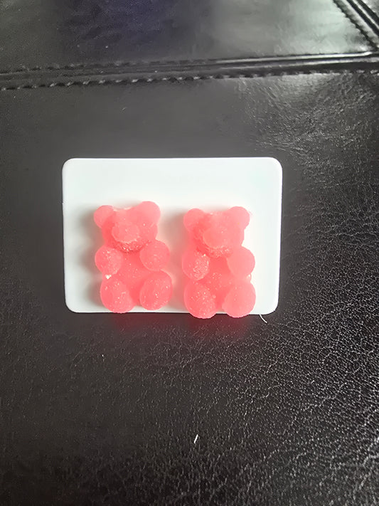 Earrings- Red Sugar Bear