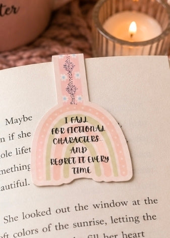 I Fall for Fictional Characters Magnetic Bookmark