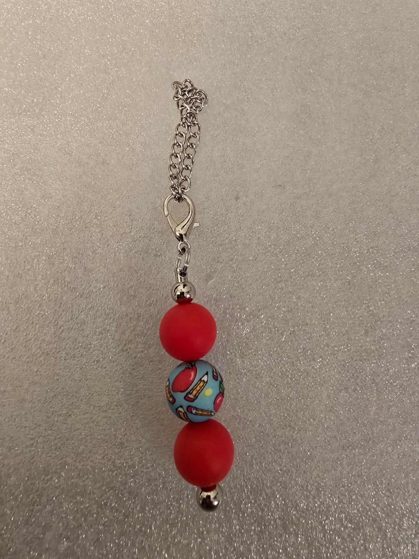 Teacher Fuel -Red Tumbler/Keychain Charm