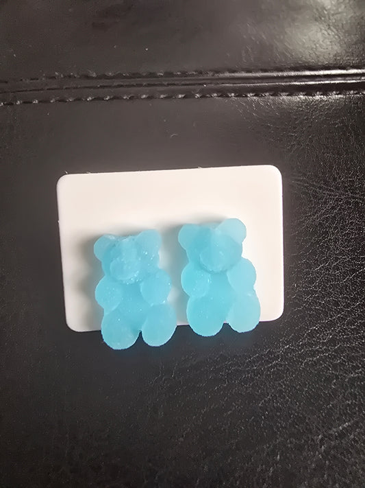 Earring- Blue Sugar Bear