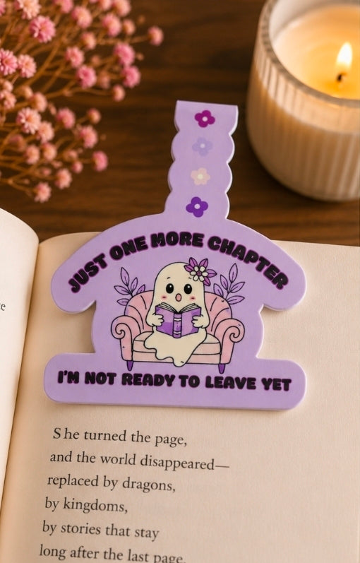 Just One More Chapter Magnetic Bookmark